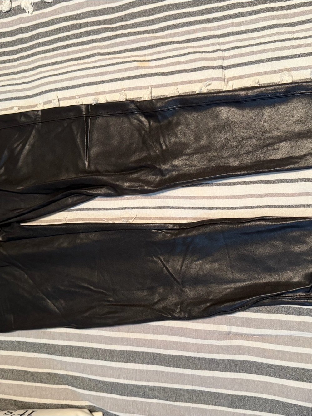 Spanx Black Faux Leather Women’s leggings